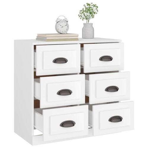 Skænk 70x35,5x67,5 cm konstrueret træ hvid