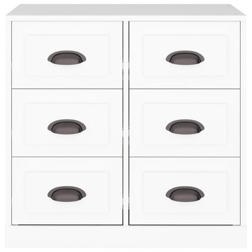 Skænk 70x35,5x67,5 cm konstrueret træ hvid