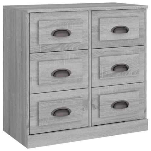 Skænk 70x35,5x67,5 cm konstrueret træ grå sonoma-eg