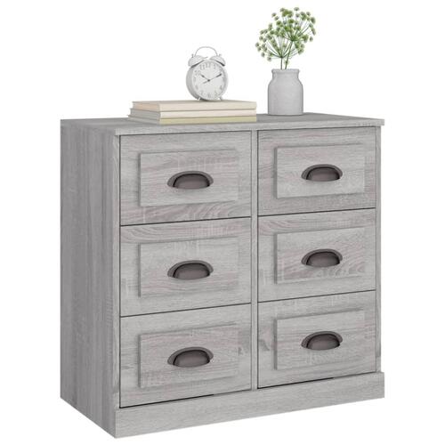 Skænk 70x35,5x67,5 cm konstrueret træ grå sonoma-eg
