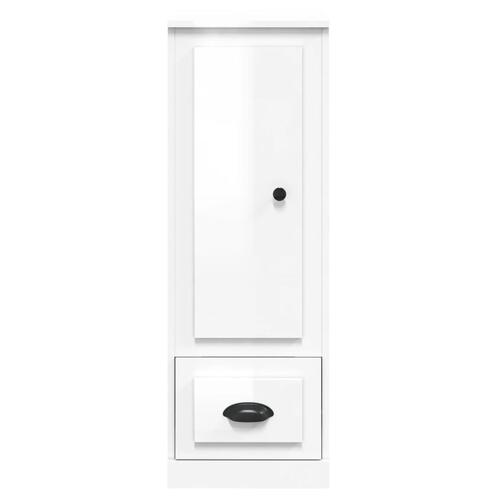 Skab 36x35,5x103,5 cm konstrueret træ hvid højglans