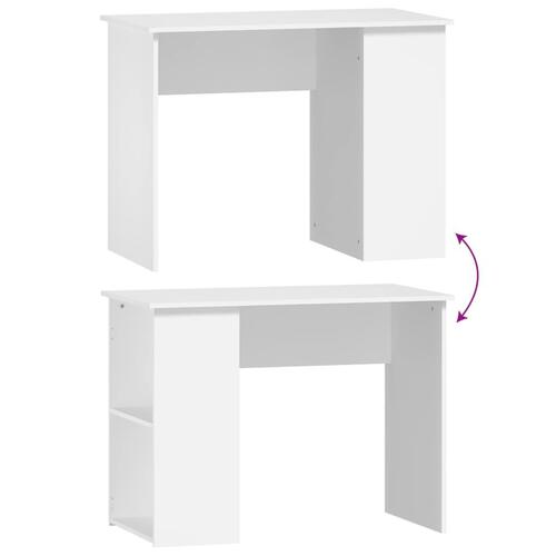 Skrivebord 100x55x75 cm konstrueret træ hvid