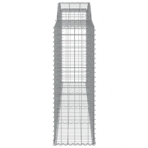Buede gabionkurve 3 stk. 300x50x140/160 cm galvaniseret jern