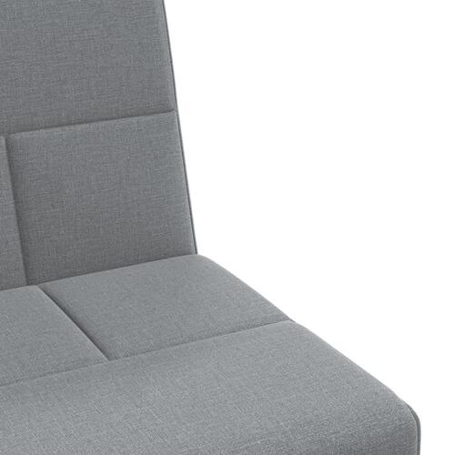 Sovesofa med kopholdere stof lysegrå