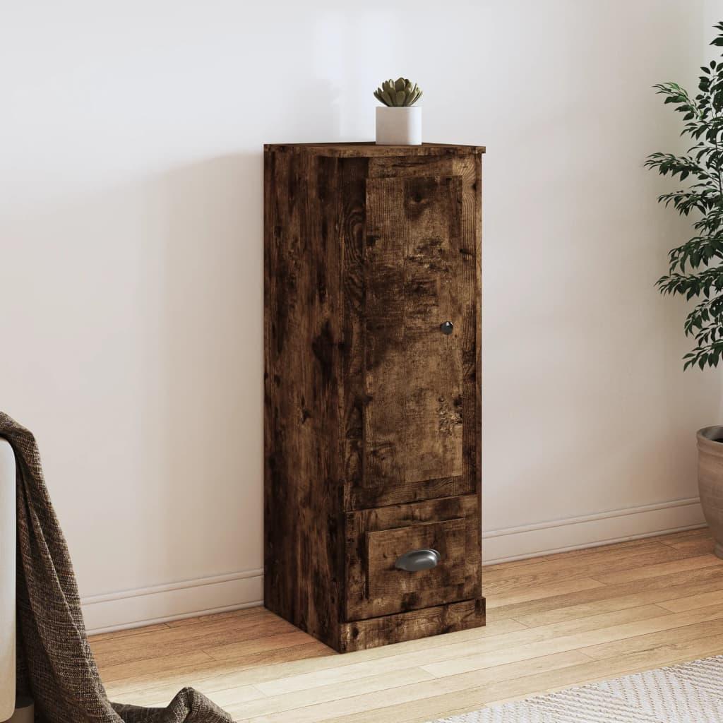 Skab 36x35,5x103,5 cm konstrueret træ røget egetræsfarve