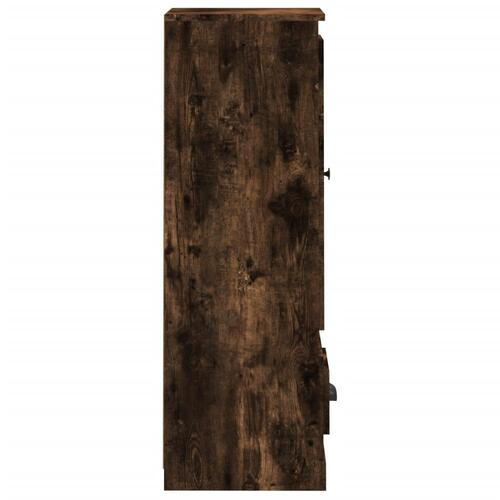 Skab 36x35,5x103,5 cm konstrueret træ røget egetræsfarve