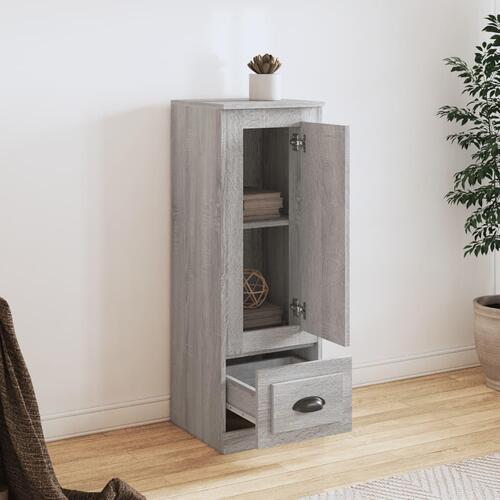 Skab 36x35,5x103,5 cm konstrueret træ grå sonoma-eg