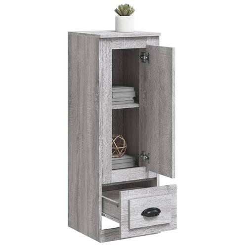 Skab 36x35,5x103,5 cm konstrueret træ grå sonoma-eg