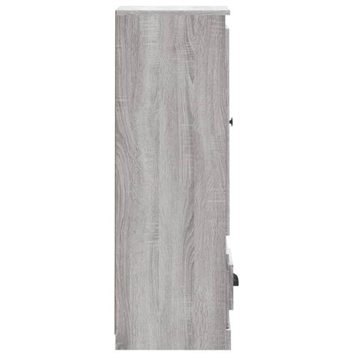 Skab 36x35,5x103,5 cm konstrueret træ grå sonoma-eg