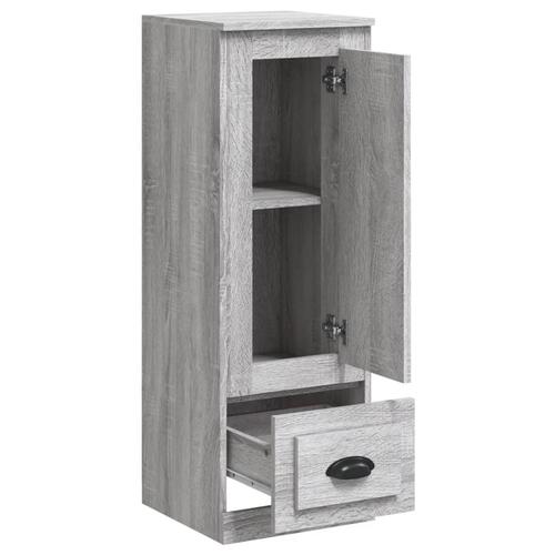 Skab 36x35,5x103,5 cm konstrueret træ grå sonoma-eg