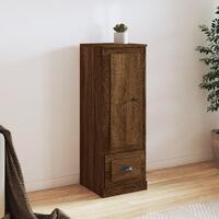 Skab 36x35,5x103,5 cm konstrueret træ brun egetræsfarve