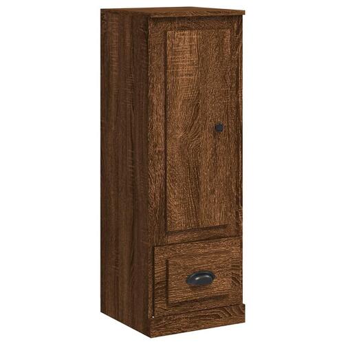 Skab 36x35,5x103,5 cm konstrueret træ brun egetræsfarve