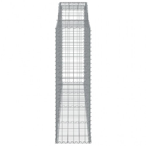 Buede gabionkurve - 5 stk. 300×50×160/180 cm i galvaniseret jern