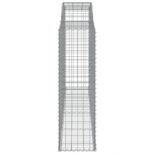 Buede gabionkurve 3 stk. 300x50x160/180 cm galvaniseret jern