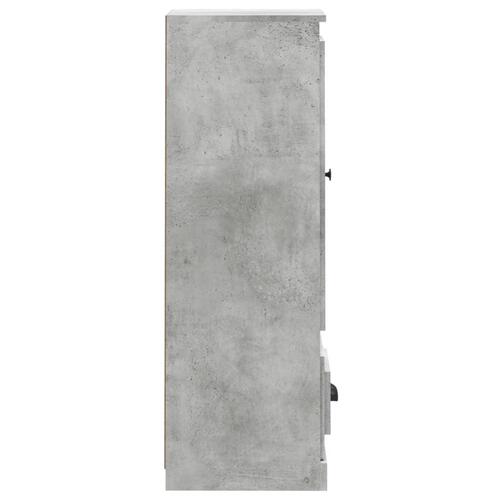Skab 36x35,5x103,5 cm konstrueret træ betongrå
