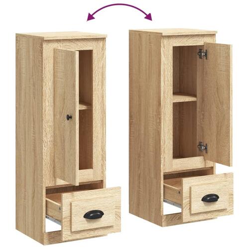 Skab 36x35,5x103,5 cm konstrueret træ sonoma-eg