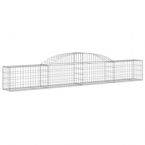Buede gabionkurve 2 stk. 300x30x40/60 cm galvaniseret jern