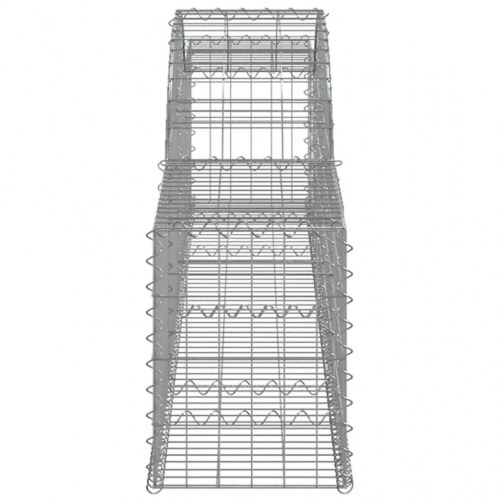 Buede gabionkurve 2 stk. 300x30x40/60 cm galvaniseret jern