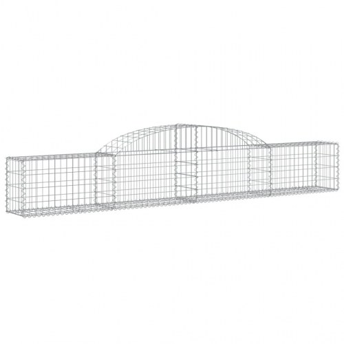 Buede gabionkurve 5 stk. 300x30x40/60 cm galvaniseret jern