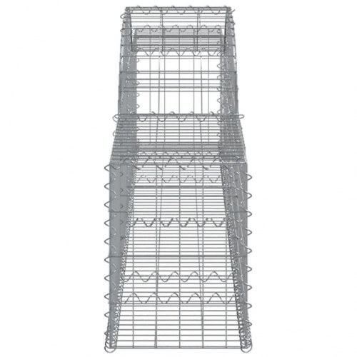 Buede gabionkurve 8 stk. 300x30x40/60 cm galvaniseret jern