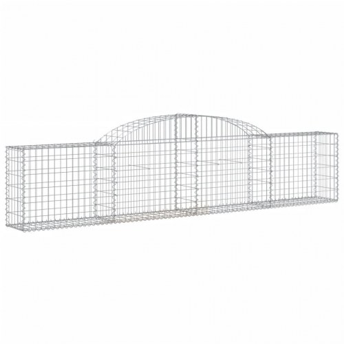 Buede gabionkurve - 3 stk. 300×30×60/80 cm i galvaniseret jern