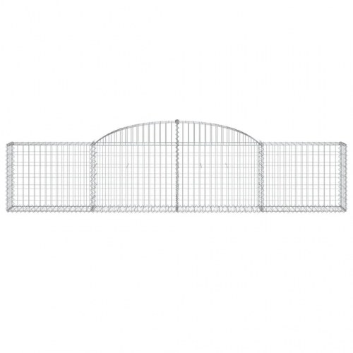 Buede gabionkurve - 3 stk. 300×30×60/80 cm i galvaniseret jern