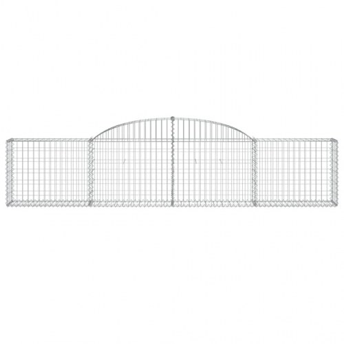Buede gabionkurve - 10 stk. 300×30×60/80 cm i galvaniseret jern