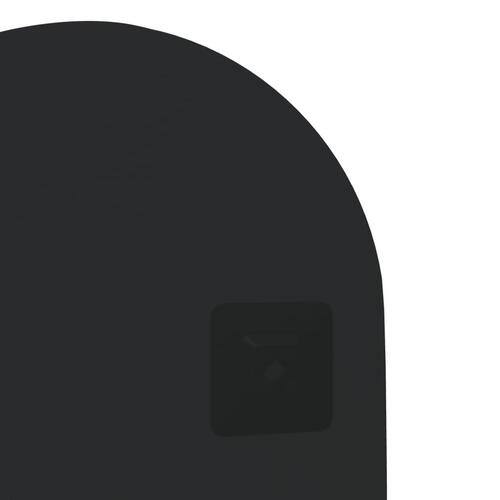 Vægspejl med LED-lys 35x80 cm oval glas