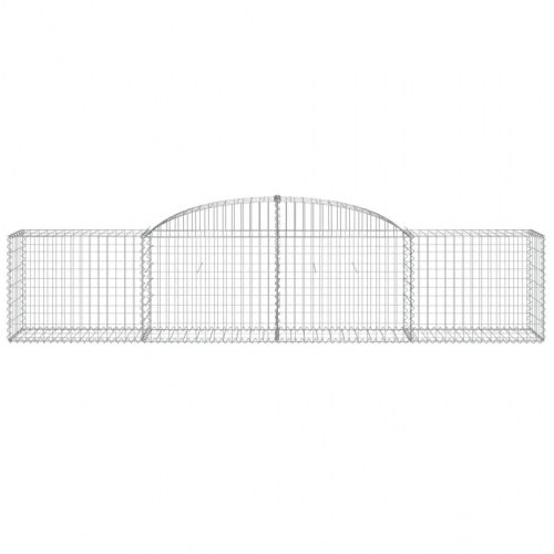 Buet gabionkurv 300×50×60/80 cm - galvaniseret jern