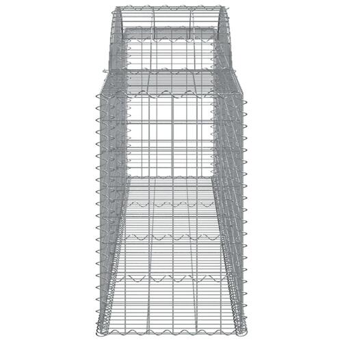 Buet gabionkurv 300x50x80/100 cm galvaniseret jern