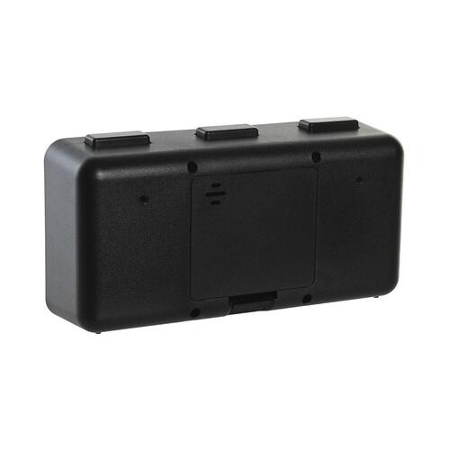 Vækkeur 17 x 5 x 9 cm Sort Hvid PVC (2 enheder)