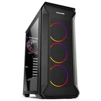 ATX Semi-tårn kasse Nox 8436587970375 RGB Sort