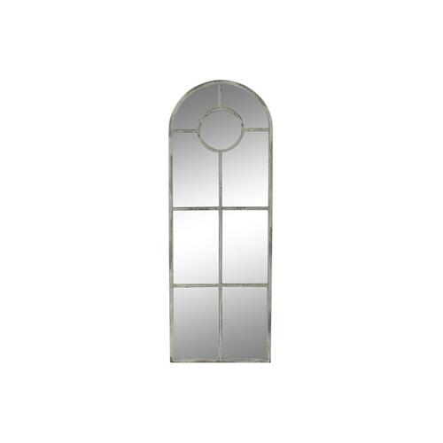 Vægspejl 42 x 2,5 x 122 cm Grå Metal Hvid Vintage Vindue