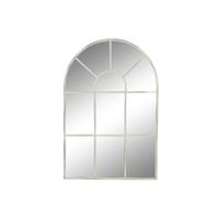 Vægspejl 82 x 2,5 x 122 cm Metal Hvid Vintage Vindue