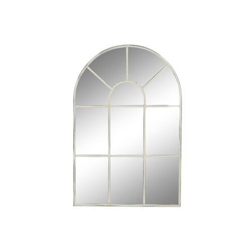 Vægspejl 82 x 2,5 x 122 cm Metal Hvid Vintage Vindue