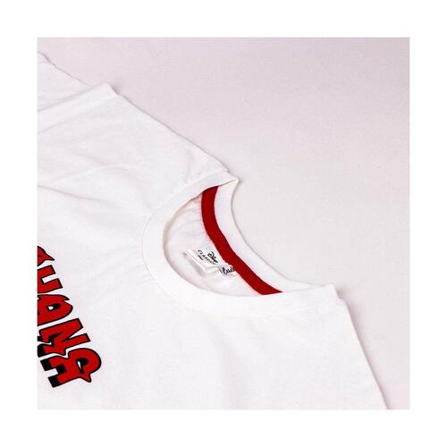 Kortærmet T-shirt til Kvinder Stitch Hvid M