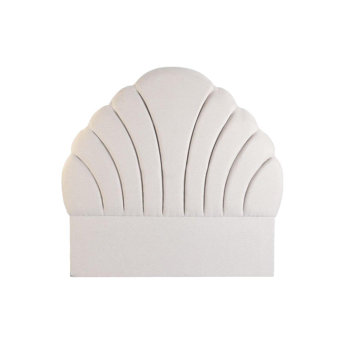 Sengegavl Beige Træ MDF 157 x 8 x 160 cm