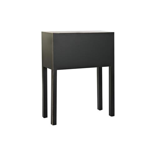 Konsol Hvid Sort Gylden Metal Gran Træ MDF 63 x 28 x 83 cm