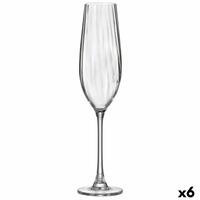 Champagneglas Bohemia Crystal Optic Gennemsigtig Glas 260 ml (6 enheder)