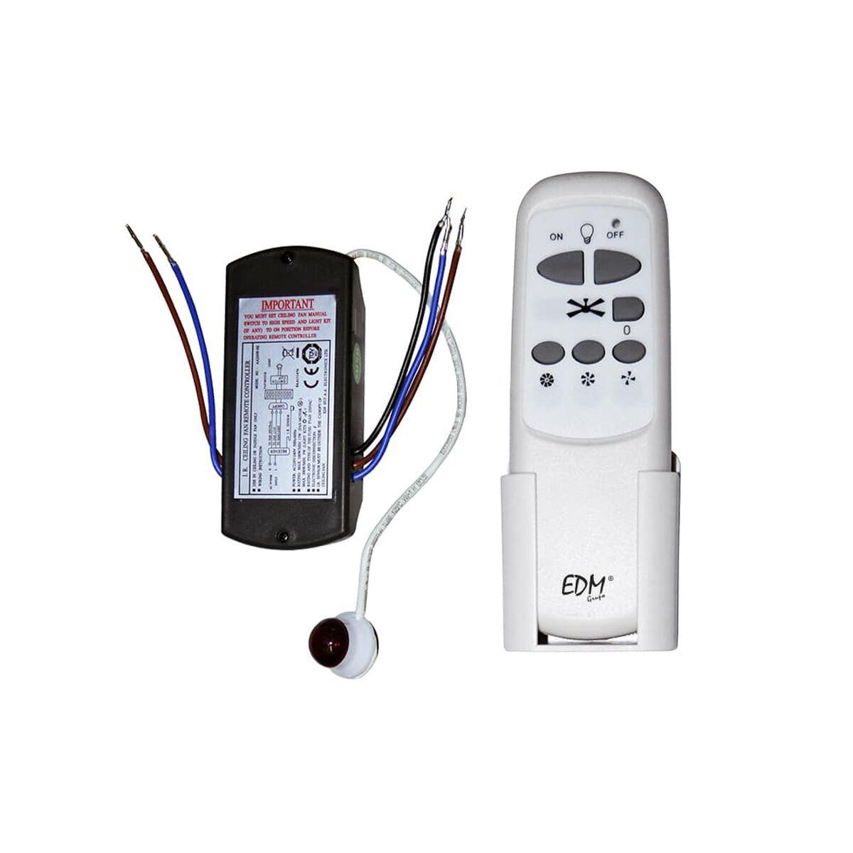 EDM Universal fjernbetjening 33997 til loftsventilator - Hvid