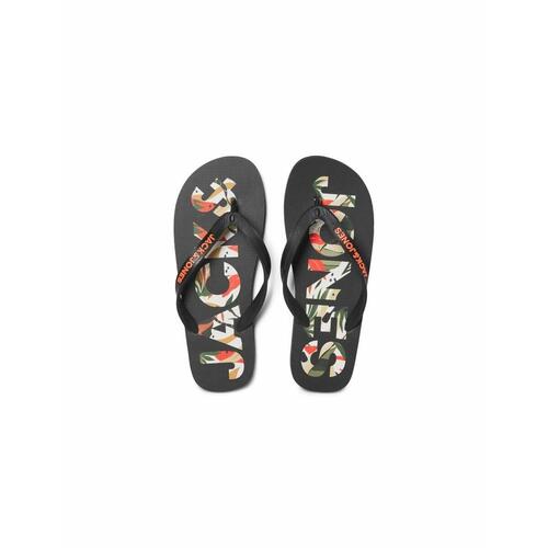 Klipklappere til mænd Jack & Jones FWLOGO PALM PRINT 12230642 Sort 42-43