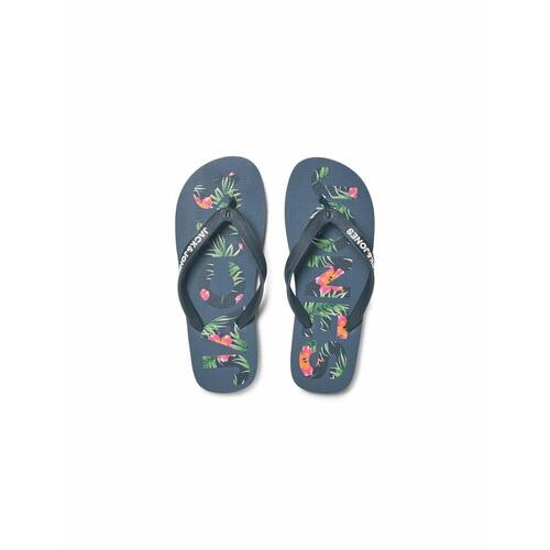 Klipklappere til mænd Jack & Jones FWLOGO PALM PRINT 12230642 Marineblå 44-45