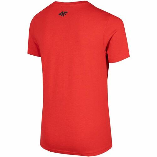 Børne Kortærmet T-shirt 4F Melange Rød 14-15 år