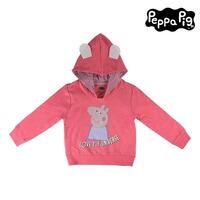 Sweatshirt med hætte til piger Peppa Pig 74230 Pink 5 år