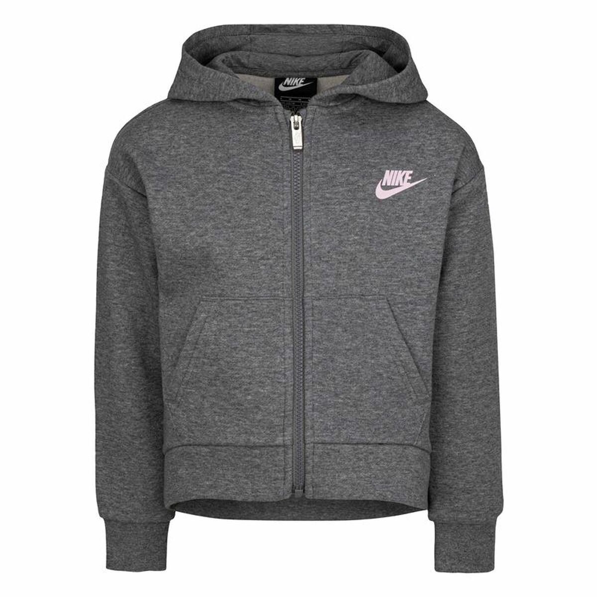 Sportsjakke til Mænd Nike Full Zip Grå Mørkegrå 5-6 år