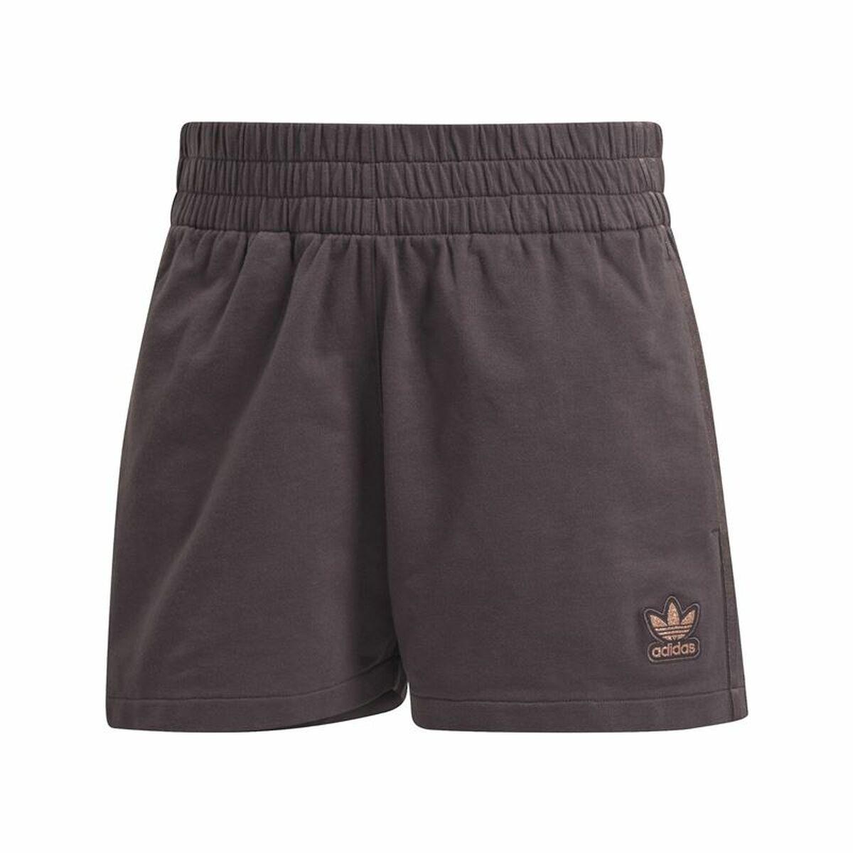 Sport shorts til kvinder Adidas Originals 3 stripes Brun 34