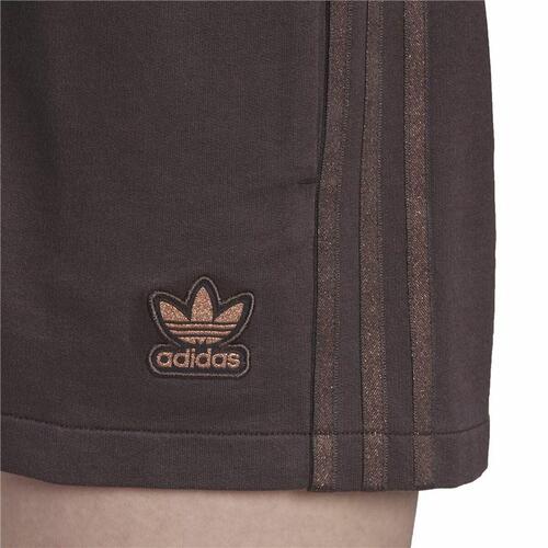 Sport shorts til kvinder Adidas Originals 3 stripes Brun 38