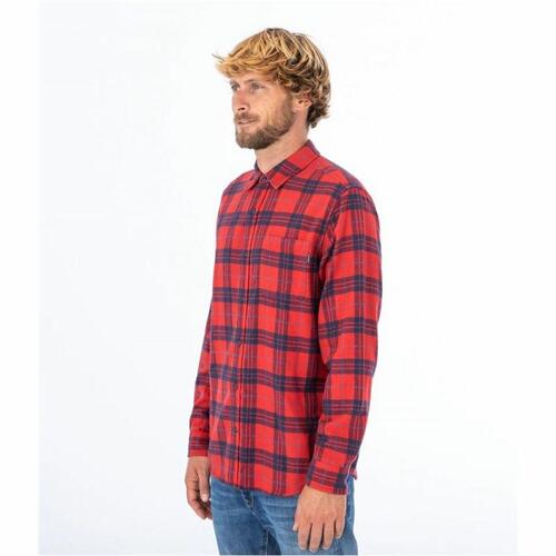 Skjorte Hurley Portland Organic Højrød L