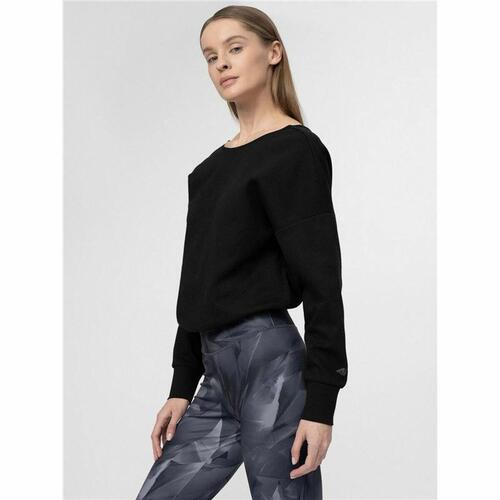 Sweaters uden Hætte til Kvinder 4F BLD026 Sort M