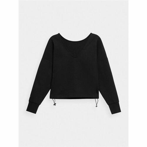 Sweaters uden Hætte til Kvinder 4F BLD026 Sort XS